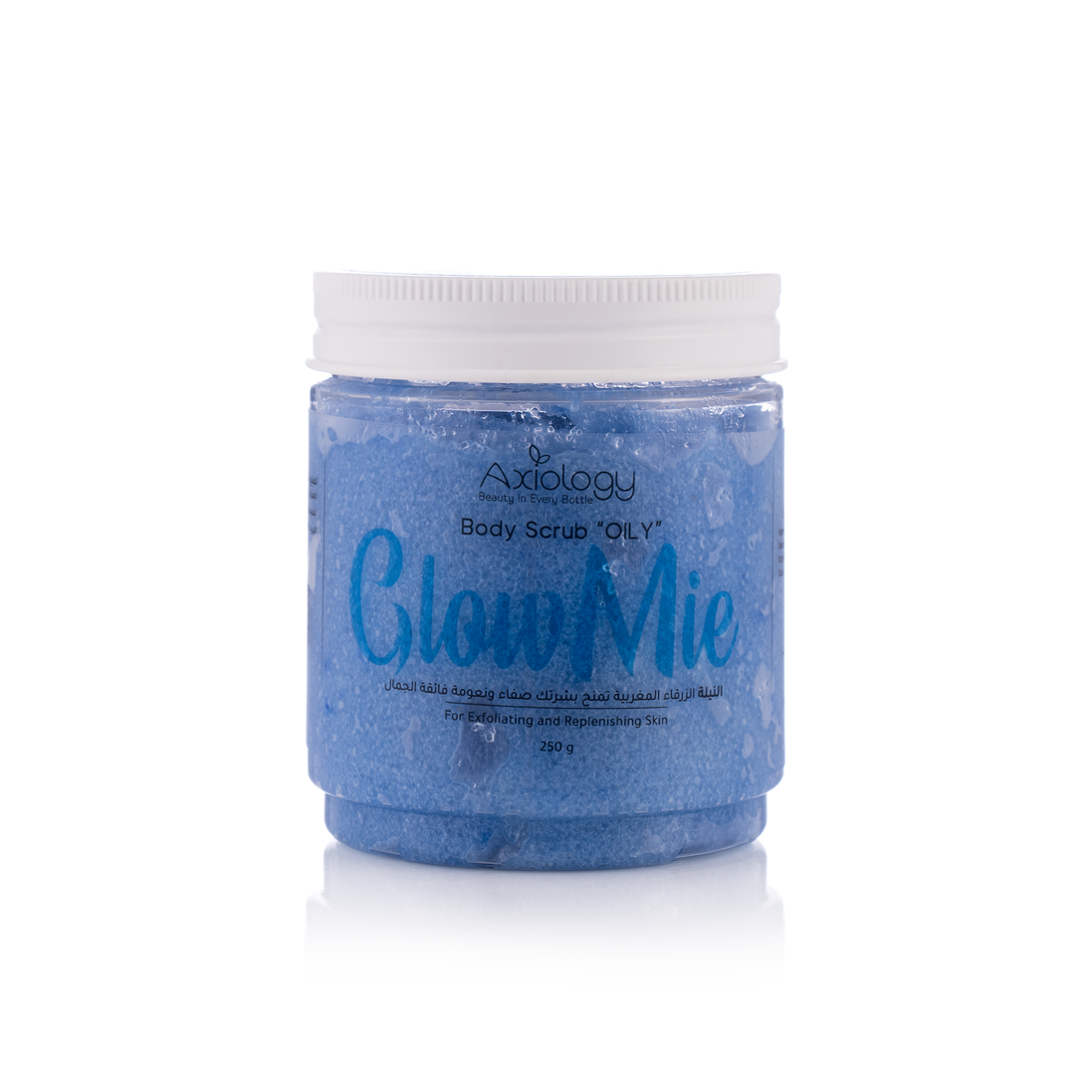 Axiology Glow Mie Body Scrub – Blue Indigo (250g)