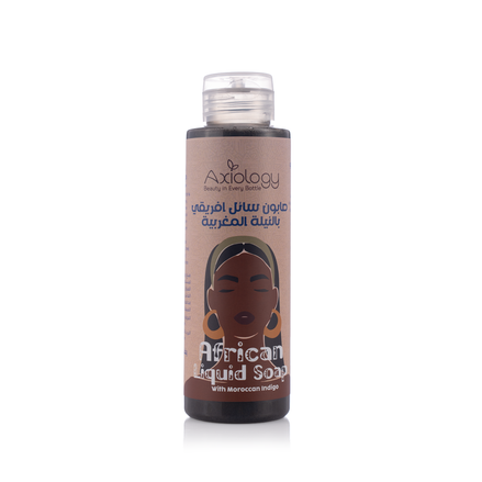 African Liquid Soap with Moroccan Indigo-An alternative to the Moroccan bath – 400ml