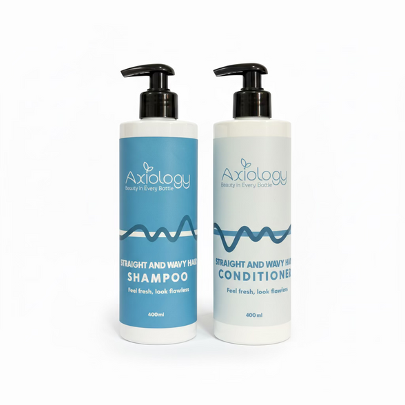 Straight & Wavy Hair Bundle – Shampoo & Conditioner