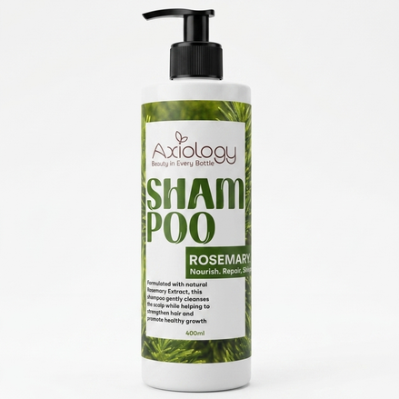 Axiology Rosemary Shampoo – Nourish, Repair & Shine (400ml)