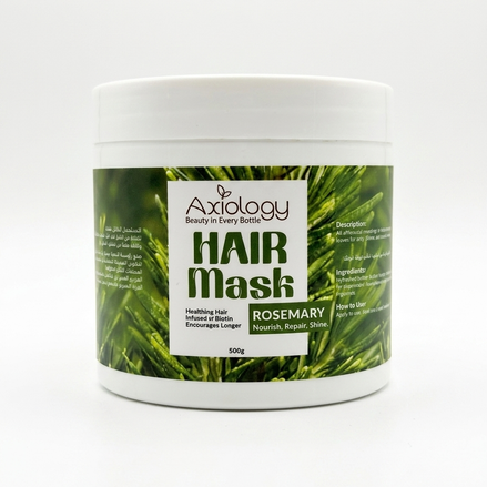 Axiology Rosemary Hair Mask – Deep Conditioning Treatment with Biotin (500g)