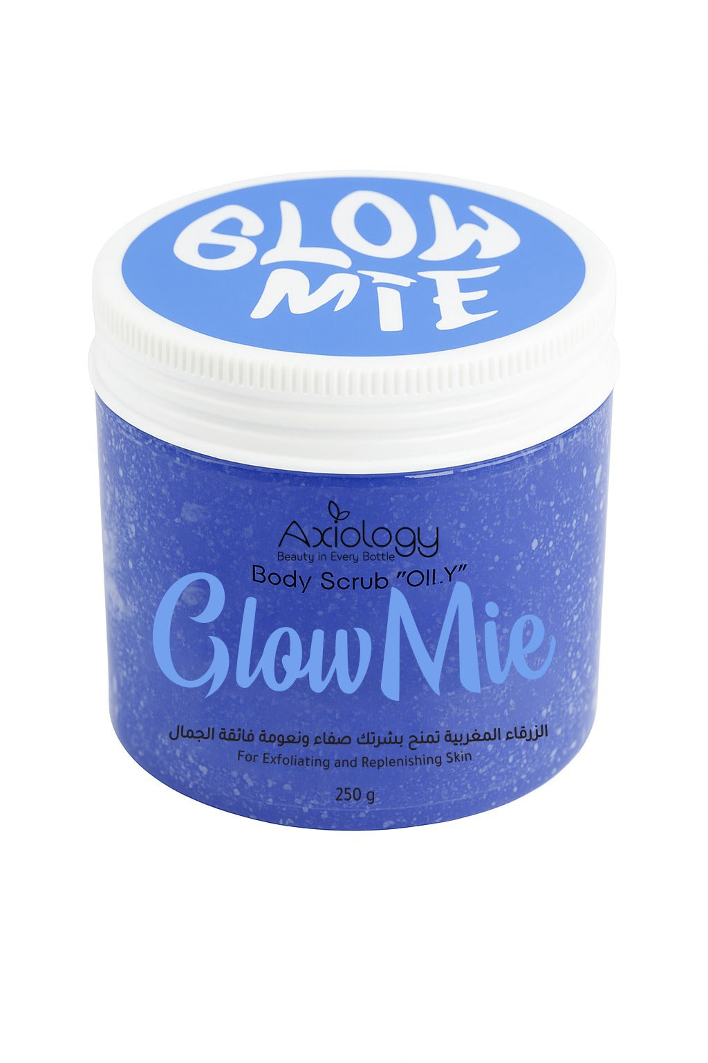 Axiology Glow Mie Body Scrub – Blue Indigo (250g)