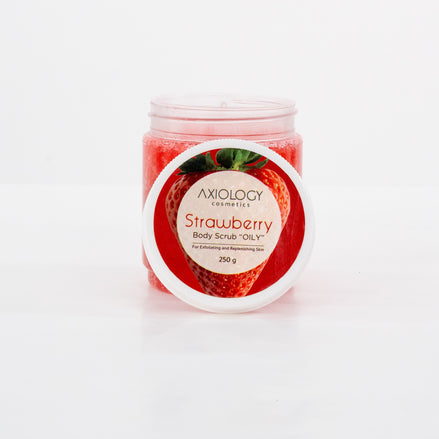 Axiology Strawberry Body Scrub (250g) – Exfoliate, Nourish & Glow