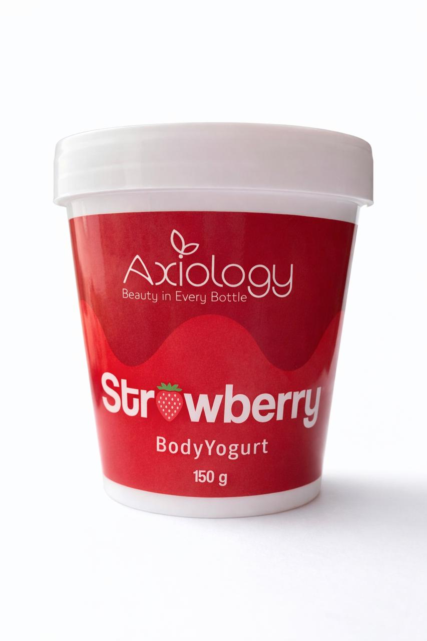 Axiology Strawberry Body Yogurt (150g) – Lightweight Hydration & Instant Glow