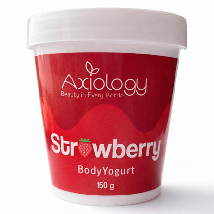 Axiology Strawberry Body Yogurt (150g) – Lightweight Hydration & Instant Glow