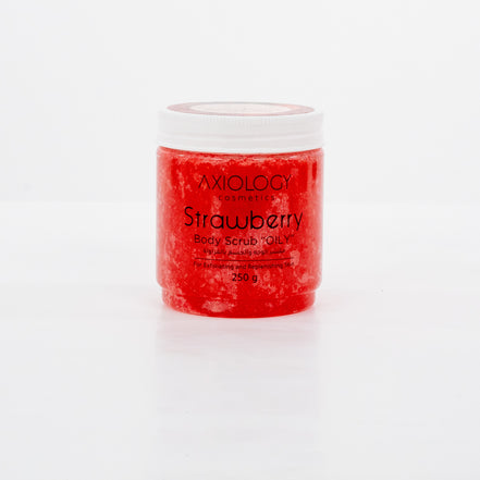 Axiology Strawberry Body Scrub (250g) – Exfoliate, Nourish & Glow