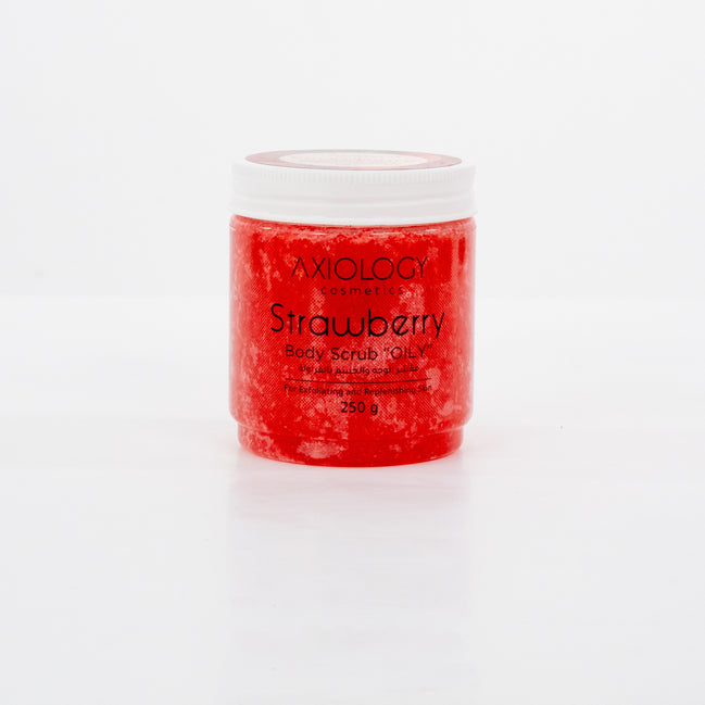 Axiology Strawberry Body Scrub (250g) – Exfoliate, Nourish & Glow