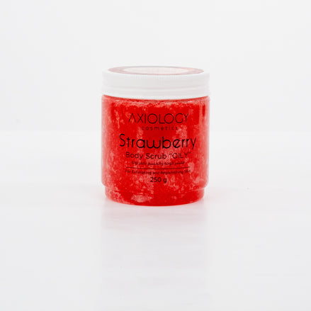 Axiology Strawberry Body Scrub (250g) – Exfoliate, Nourish & Glow