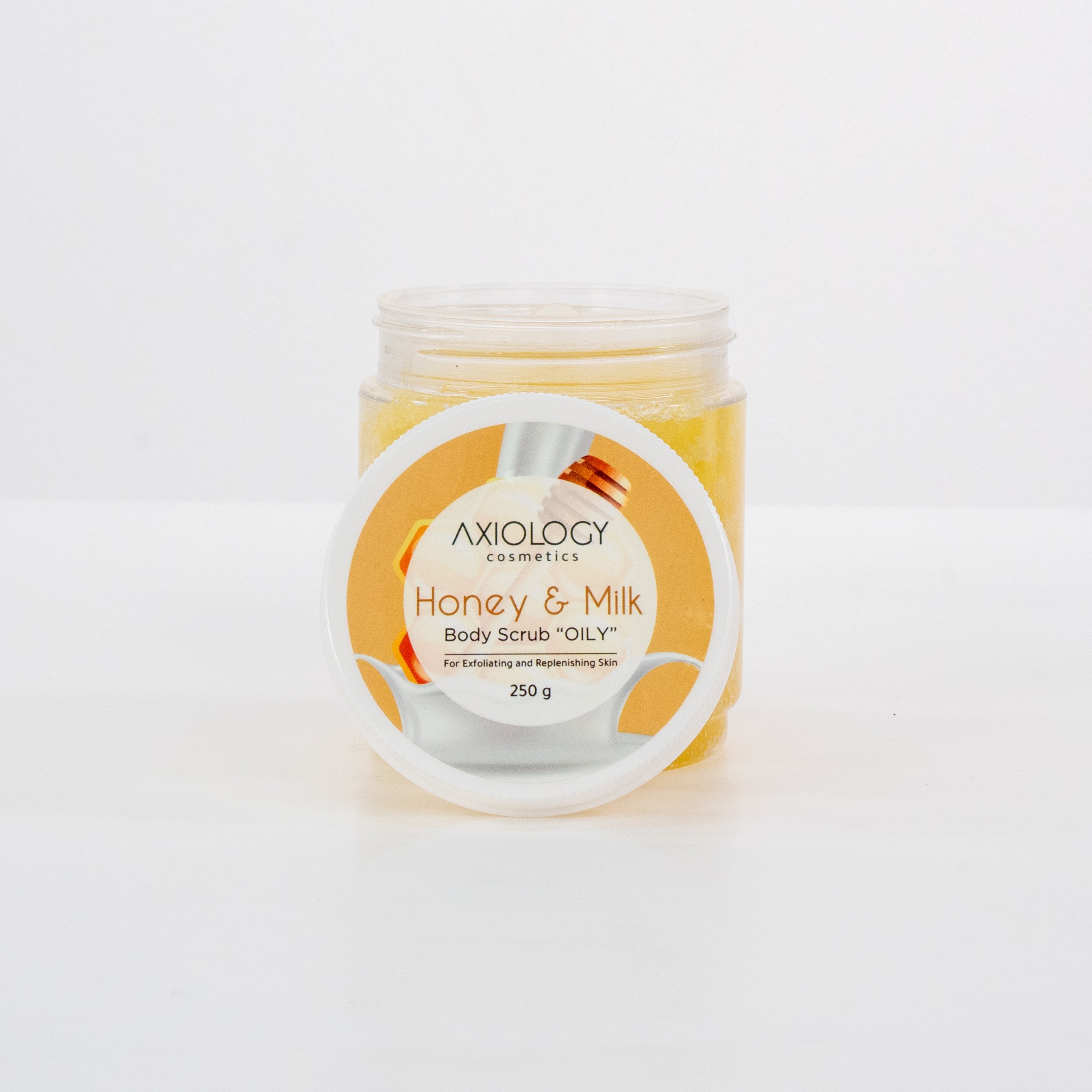 Axiology Honey & Milk Body Scrub (250g) – Exfoliate, Nourish & Glow