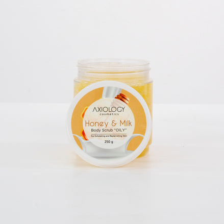 Axiology Honey & Milk Body Scrub (250g) – Exfoliate, Nourish & Glow