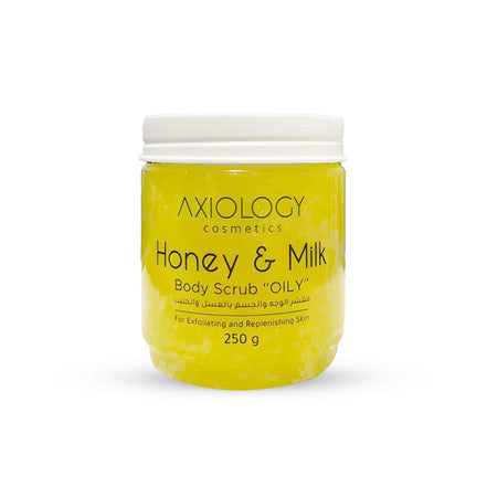 Axiology Honey & Milk Body Scrub (250g) – Exfoliate, Nourish & Glow