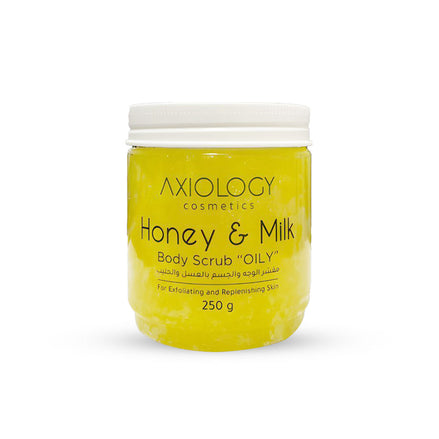 Axiology Honey & Milk Body Scrub (250g) – Exfoliate, Nourish & Glow